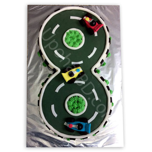 Racing track cake